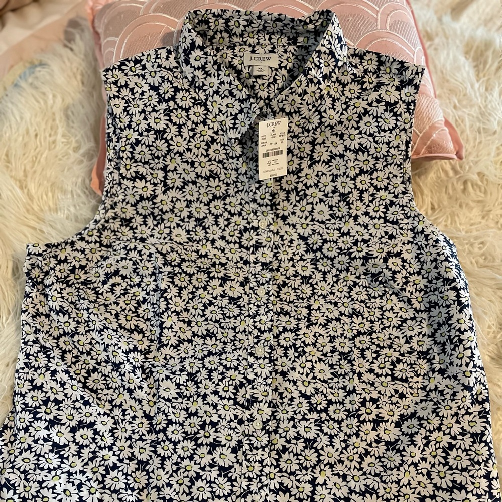 J. Crew collared button down tank